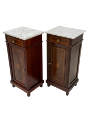 Pair of Art Nouveau Nightstands or Bedside Tables, 1900s